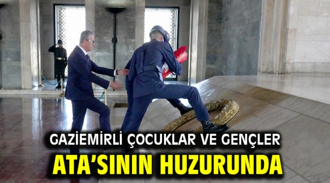 Gaziemirli çocuklar ve gençler Ata'sının huzurunda