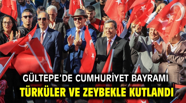 Gültepe'de Cumhuriyet Bayramı Türküler ve zeybekle kutlandı