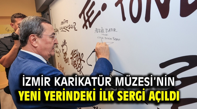 İzmir Karikatür Müzesi'nin Yeni yerindeki ilk sergi açıldı