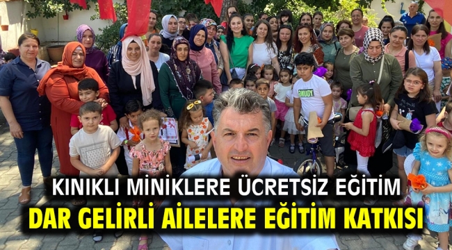 Kınık'ta anneler çocuklarıyla sosyalleşiyor