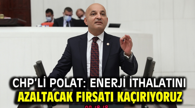 CHP'li Polat: Enerji ithalatını azaltacak fırsatı kaçırıyoruz