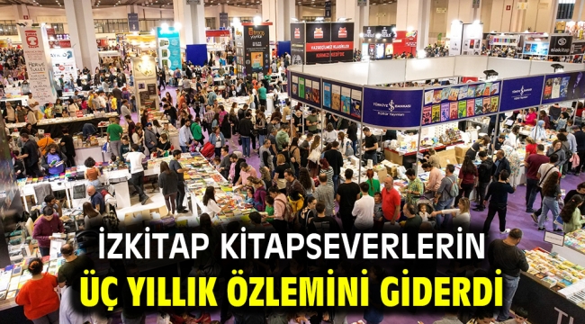 İZKİTAP kitapseverlerin üç yıllık özlemini giderdi