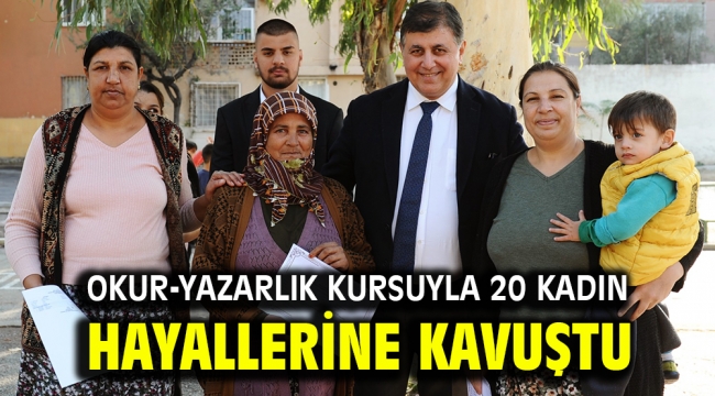 OKUR-YAZARLIK KURSUYLA 20 KADIN HAYALLERİNE KAVUŞTU