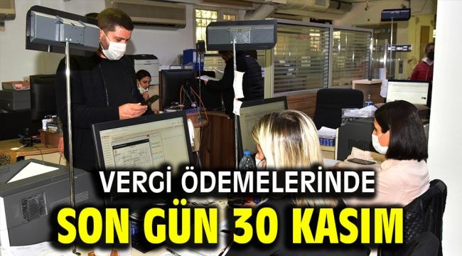 Vergi ödemelerinde son gün 30 Kasım