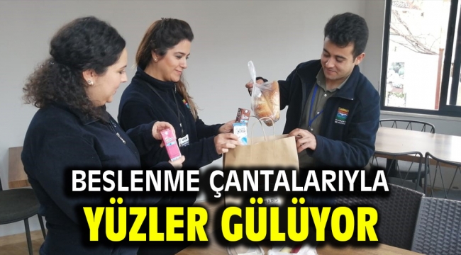 BESLENME ÇANTALARIYLA YÜZLER GÜLÜYOR