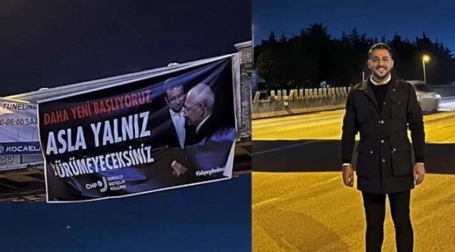 İmamoğlu'na destek pankartı asan CHP'li başkan gözaltına alındı