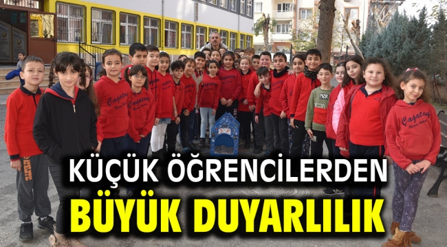 KÜÇÜK ÖĞRENCİLERDEN BÜYÜK DUYARLILIK