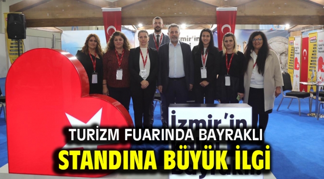 Turizm Fuarında Bayraklı standına büyük ilgi