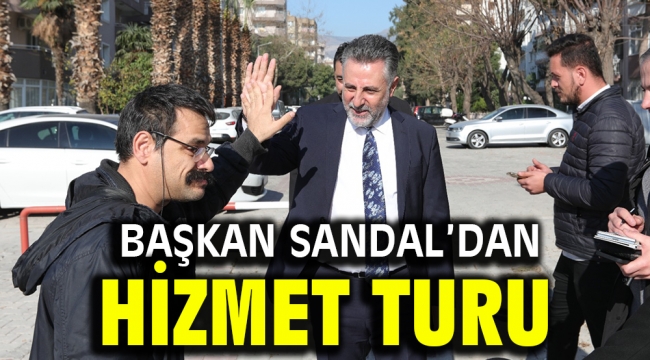 Başkan Sandal'dan hizmet turu