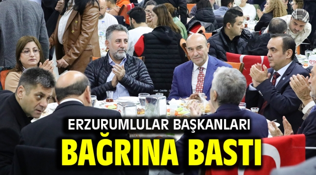 Erzurumlular başkanları bağrına bastı