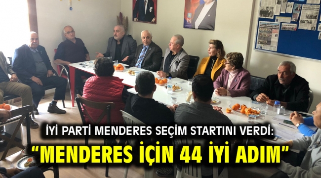 İyi Parti Menderes Seçim Startını verdi: "Menderes için 44 İyi adım"