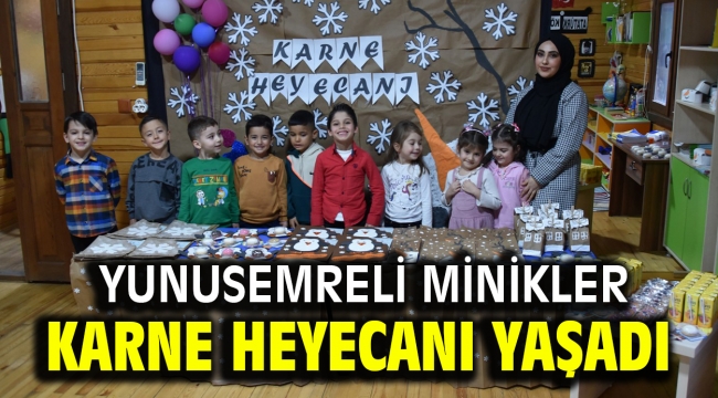 YUNUSEMRELİ MİNİKLER KARNE HEYECANI YAŞADI