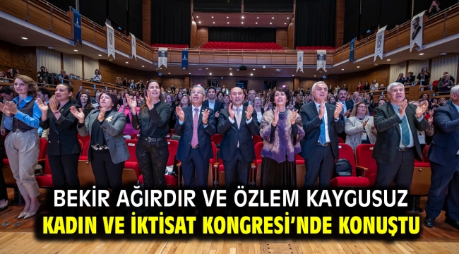 Bekir Ağırdır ve Özlem Kaygusuz Kadın ve İktisat Kongresi'nde konuştu