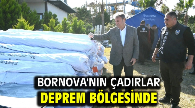 Bornova'nın çadırları deprem bölgesinde