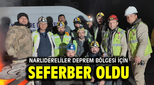 Narlıdereliler deprem bölgesi için seferber oldu