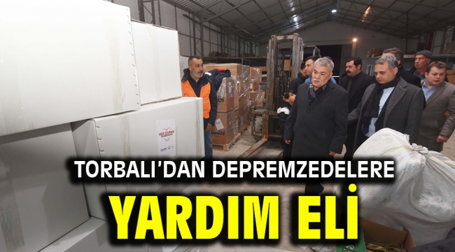 Torbalı'dan depremzedelere yardım eli