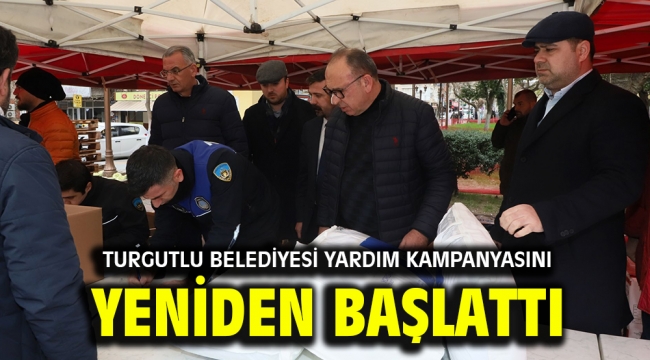 Turgutlu Belediyesi Yardım Kampanyasını Yeniden Başlattı