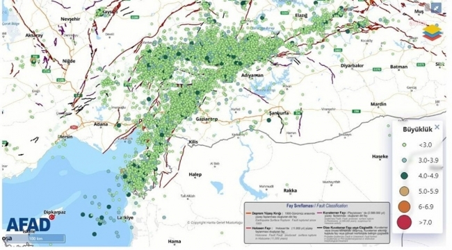 AFAD: 6 Şubat'tan bugüne dek bölgede 17 bine yakın deprem oldu