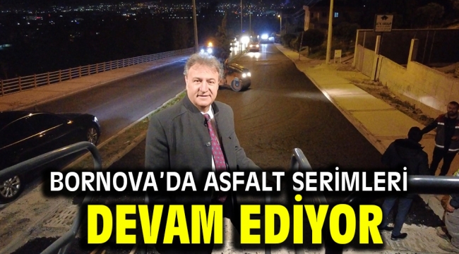 Bornova'da asfalt serimleri devam ediyor