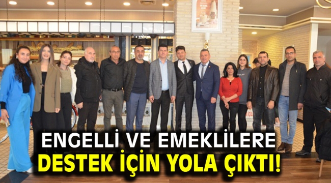 ​​​​​​​Engelli ve Emeklilere destek için yola çıktı!