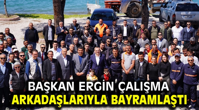 BAŞKAN ERGİN ÇALIŞMA ARKADAŞLARIYLA BAYRAMLAŞTI