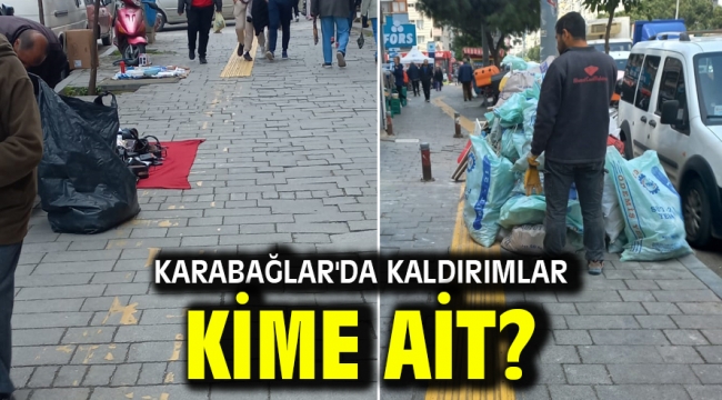 Karabağlar'da kaldırımlar kime ait?