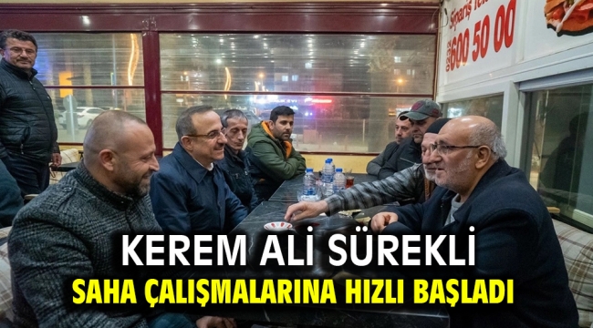 Kerem Ali Sürekli saha çalışmalarına hızlı başladı