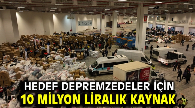 Hedef depremzedeler için 10 milyon liralık kaynak 3 Mayıs 2023 Çarşamba