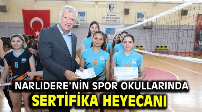 Narlıdere'nin Spor Okullarında Sertifika Heyecanı