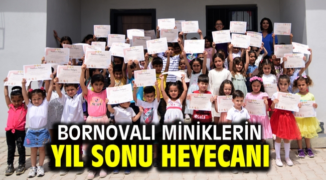 Bornovalı miniklerin yıl sonu heyecanı