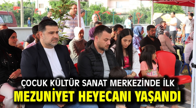 Çocuk Kültür Sanat Merkezinde İlk Mezuniyet Heyecanı Yaşandı 