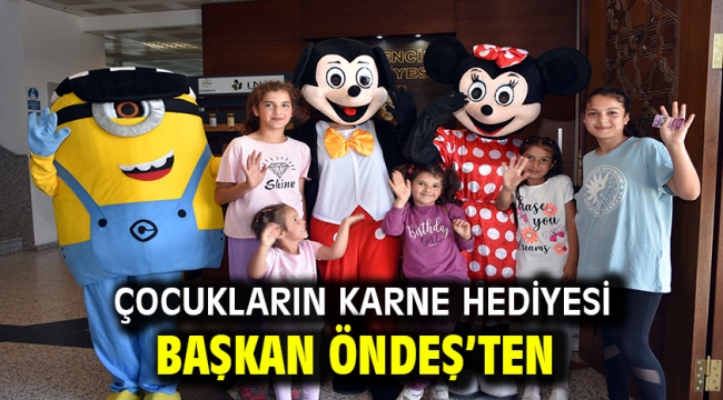 Çocukların karne hediyesi Başkan Öndeş'ten