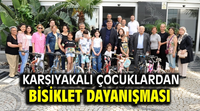 Karşıyakalı çocuklardan bisiklet dayanışması