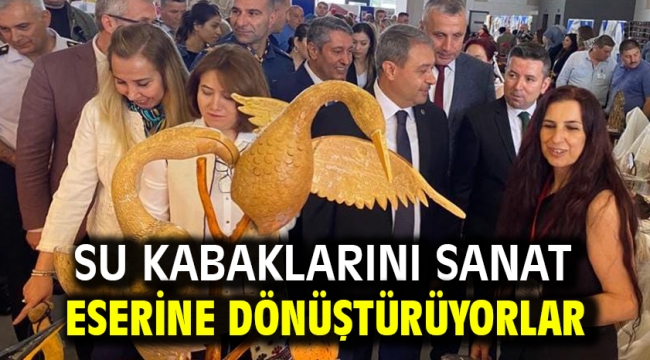 Su kabaklarını sanat eserine dönüştürüyorlar