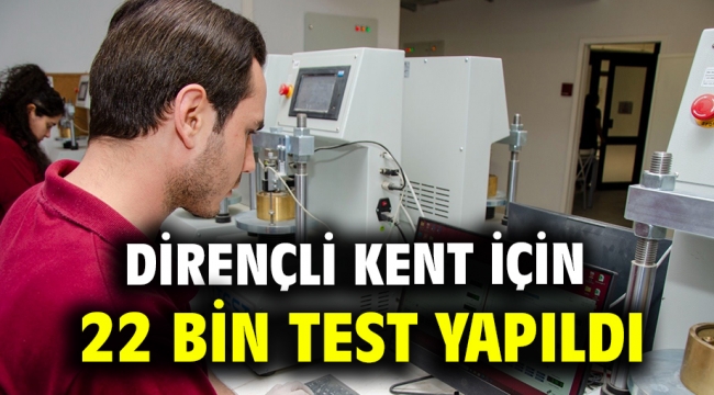 Dirençli kent için 22 bin test yapıldı