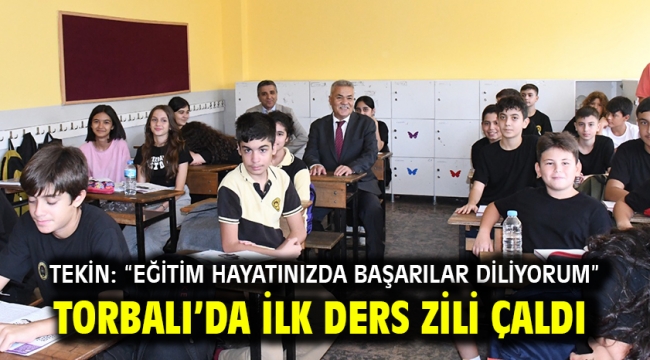 Torbalı'da ilk ders zili çaldı