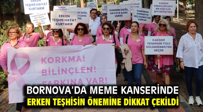 Bornova'da meme kanserinde erken teşhisin önemine dikkat çekildi