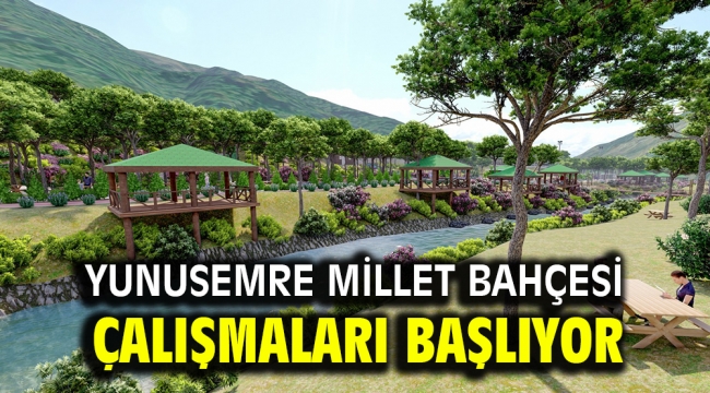 Yunusemre Millet Bahçesi Çalışmaları Başlıyor