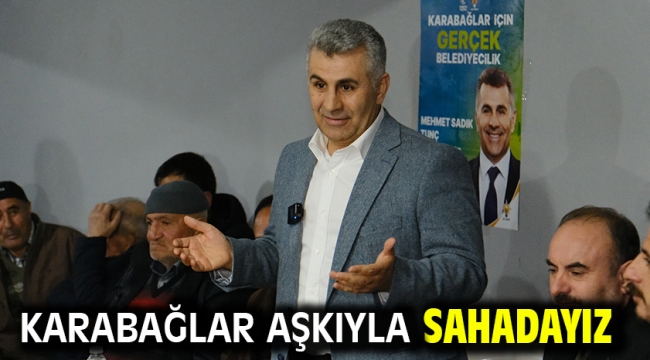 Karabağlar aşkıyla sahadayız