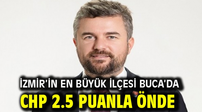 İzmir'in en büyük ilçesi Buca'da CHP 2.5 puanla önde