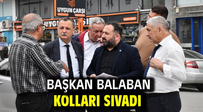 Başkan Balaban Kolları Sıvadı