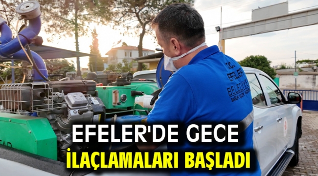 Efeler'de Gece İlaçlamaları Başladı