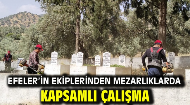 Efeler'in Ekiplerinden Mezarlıklarda Kapsamlı Çalışma