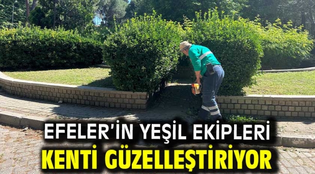 Efeler'in Yeşil Ekipleri Kenti Güzelleştiriyor