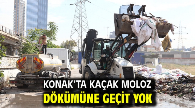 Konak'ta kaçak moloz dökümüne geçit yok