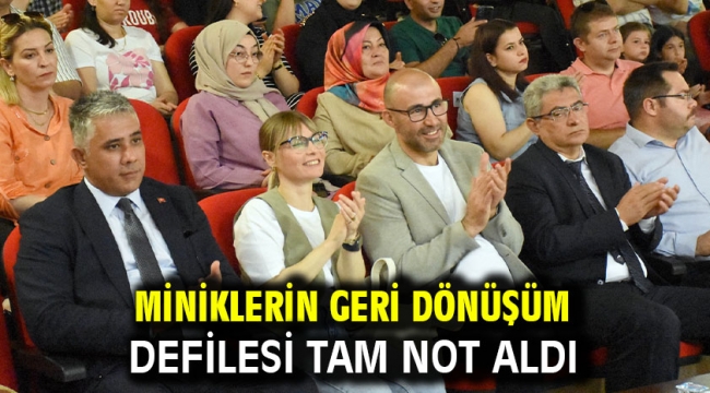 Miniklerin geri dönüşüm defilesi tam not aldı