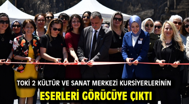 Toki 2 Kültür Ve Sanat Merkezi Kursiyerlerinin Eserleri Görücüye Çıktı