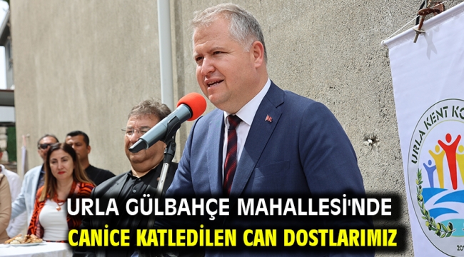 Urla Gülbahçe Mahallesi'nde canice katledilen can dostlarımız