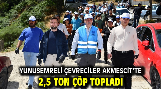 Yunusemreli Çevreciler Akmescit'te 2,5 Ton Çöp Topladı 