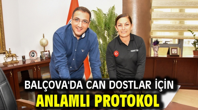 Balçova'da can dostlar için anlamlı protokol